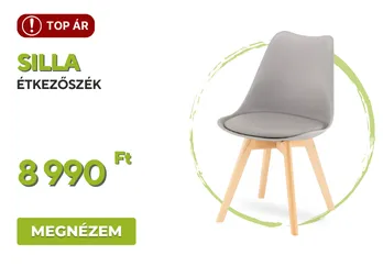Silla étkezőszék szürke színben