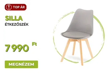 Silla étkezőszék szürke színben