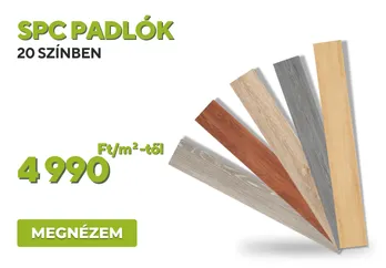 SPC padlók 20 féle színben