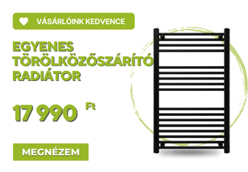 Egyenes törölközőszárító radiátor