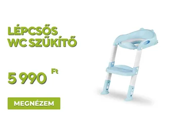 Lépcsős WC szűkítő kék