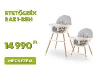 Etetőszék 2 az 1-ben szürke