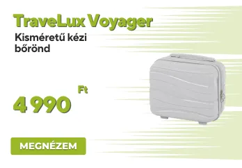 Travelux Voyager kisméretű kézi bőrönd keményfedeles