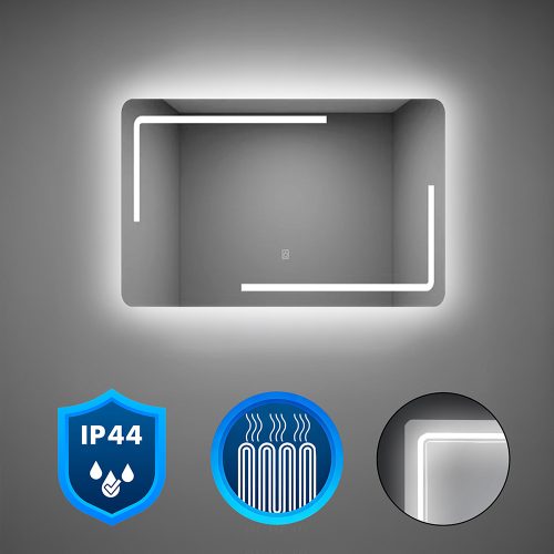 Ada 80 tükör led világítással 80x60 cm