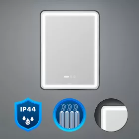 Vio 60 tükör led világítással 60x80 cm