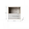 GABRIELA Hálószoba szett (szekrény+ágy 180x200+2 db éjjeliszekrény) sonoma tölgy/fehér