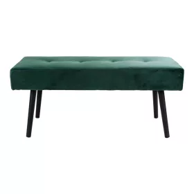   Skiby pad, sötét zöld bársony, fekete lábakkal 100x35x44 cm