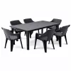 Elina 6+1 kerti bútor garnitúra szett grafit