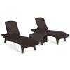 Pacific duo kerti nyugágy set Corfu asztallal barna