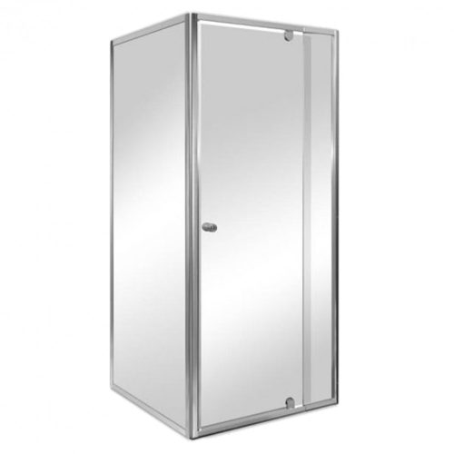 Sarokba szerelhető 90x90 cm szögletes zuhanykabin zuhanytálca nélkül
