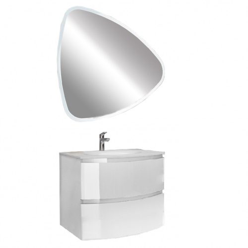 Ambrózia 70 fürdőszoba bútor aszimmetrikus LED tükörrel