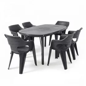 Lino 6+1 kerti bútor garnitúra szett grafit
