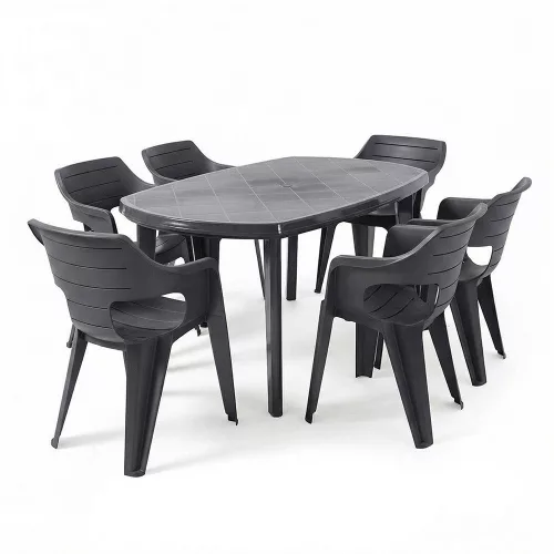 Lino 6+1 kerti bútor garnitúra szett grafit