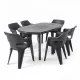 Lino 6+1 kerti bútor garnitúra szett grafit