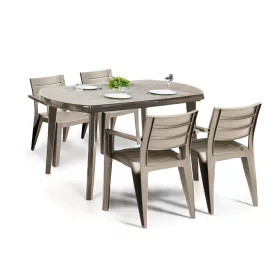 Jelise 4+1 kerti bútor garnitúra szett cappuccino