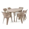 Lino 6+1 kerti bútor garnitúra szett cappuccino