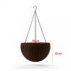 Hanging Sphere függesztett virágtartó Whiskey barna színben