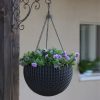 Hanging Sphere függesztett virágtartó grafit színben