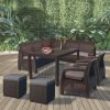 Corfu Relax duo cube kerti bútor garnitúra barna