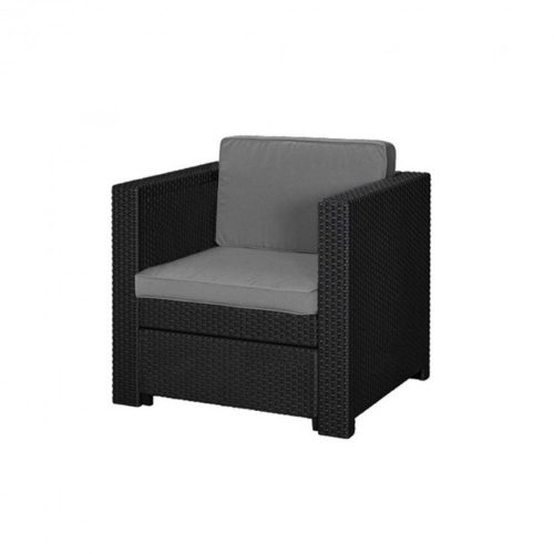 Provence Armchair műrattan kerti fotel grafit