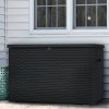 Java boksz műrattan kerti láda 850L grafit
