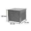 Cube rattan deck box tároló 208l antracit
