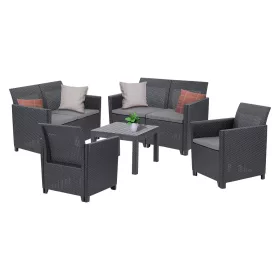Claire VI 6 személyes kerti bútor garnitúra orlando asztallal grafit