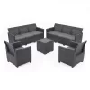 Claire 8 személyes kerti bútor garnitúra grafit
