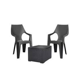 Dante Balcony magas támlás kerti bútor garnitúra szett vigo asztallal grafit