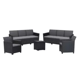 Claire IV 8 személyes kerti bútor garnitúra vigo tárolós asztallal grafit