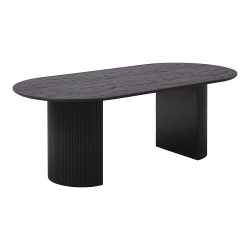 Boavista ovális étkezőasztal 210x100 cm sötétbarna