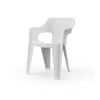 Bilbao Iowback műanyag kartámaszos kerti szék fehér