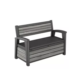 Decocoat műanyag kerti pad/tároló 227 L viharszürke