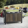 Decocoat unity műanyag xl kerti grill asztal 207l dió