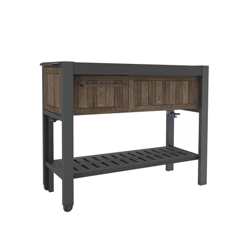 Hosting party állomás műanyag oldal irányba kihúzható, italhütő tárolóval dió