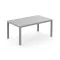 Scandi műanyag kerti asztal hamuszürke