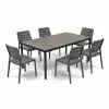 Porto Nova Prime 200 6+1 kerti bútor garnitúra szett dió-grafit