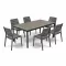 Porto Nova Prime 200 6+1 kerti bútor garnitúra szett dió-grafit