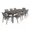 Porto Nova Prime 200 8+1 kerti bútor garnitúra szett dió-grafit