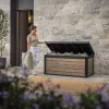 Decocoat műanyag kerti lád 570 l kőrisfa