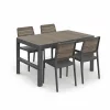 Deco Lyon 4+1 kerti bútor garnitúra szett dió-grafit