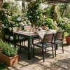 Deco Lyon 4+1 kartámaszos kerti bútor garnitúra szett dió-grafit