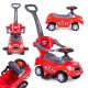 Ride-on ráülős kisautó járókerekes tolókocsi fogantyú hangok piros