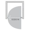 Exclusive Line ECDO1N egyszárnyú zuhanyajtó két fal közé 80x205 cm