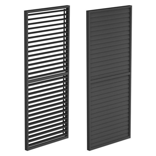 LUXE Lamellás oldalpanel R 90x218cm 3 m-ig antracit