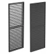 LUXE Lamellás oldalpanel R 123x218cm 4 m-ig antracit
