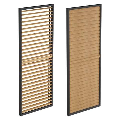 LUXE Lamellás oldalpanel R 90x218cm 3 m-ig fa