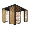 LUXE Lamellás oldalpanel R 90x218cm 3 m-ig fa