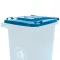 240L-es kék hulladéktároló fedél