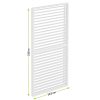 LUXE Lamellás oldalpanel R 123x218cm 4 m-ig fehér